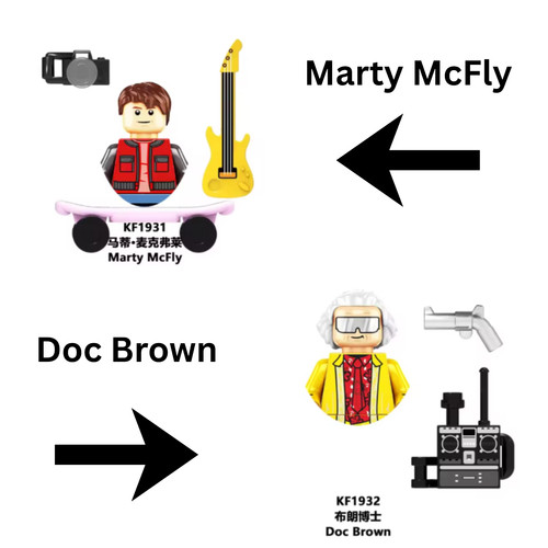 Custom lego back the future - the,