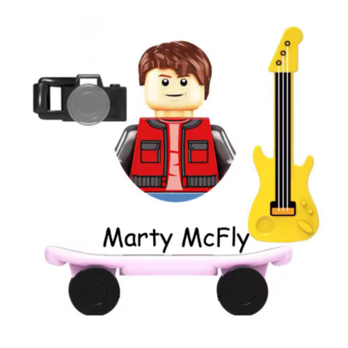 Custom lego back the future - back,